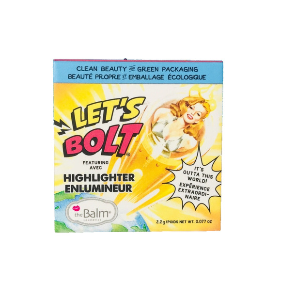 The Balm Clean Beauty Lets Bolt Highlighter Enlumineur Travel Size New in Box - Picture 1 of 3